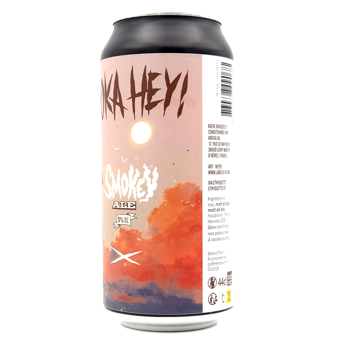 ARCKA x LABEL 619 - HOKA HEY - 5° - Smokey ALE - 44cl