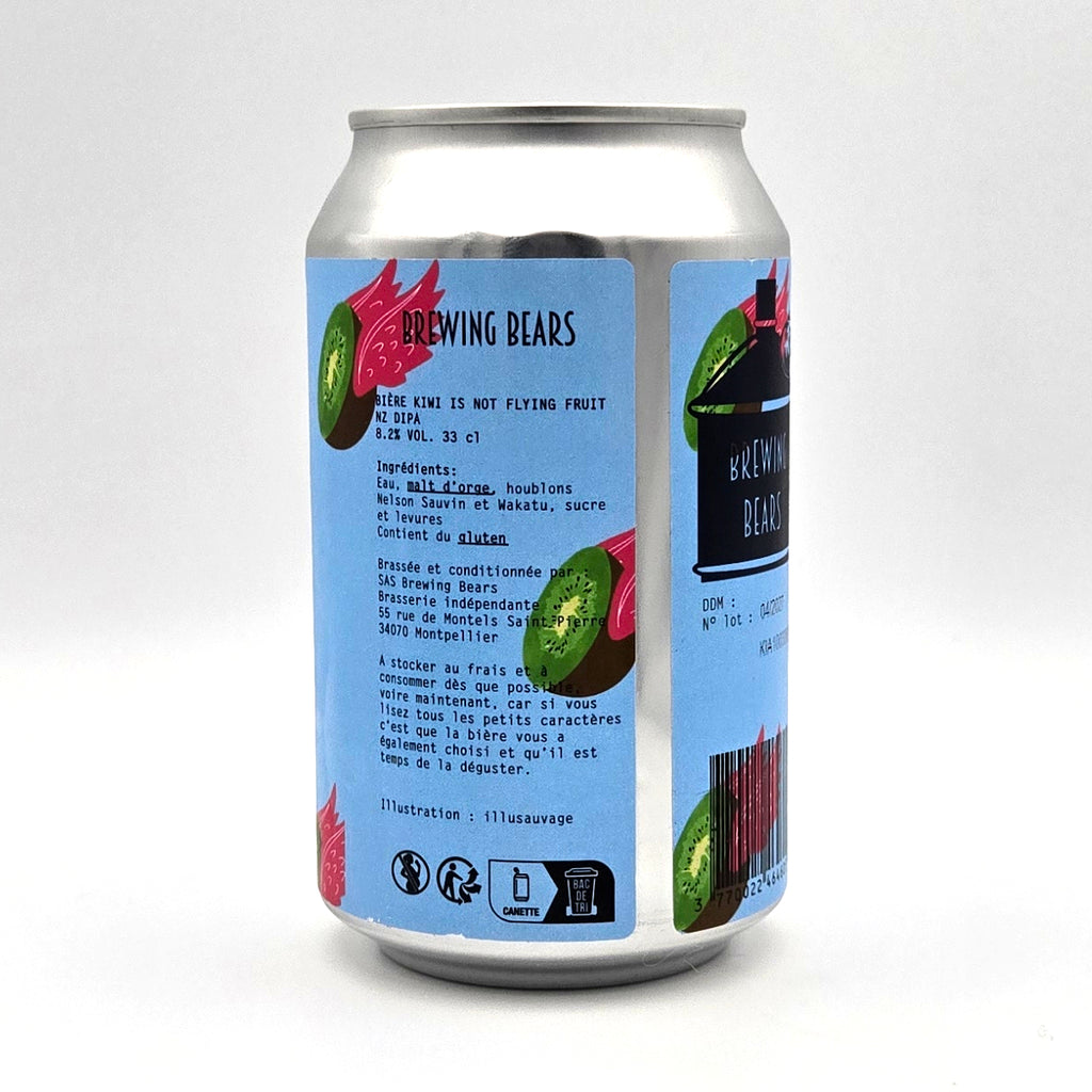 Brewing Bears - Kiwi Is Not Flying Fruit - NZ DIPA 8.2° - 33cl