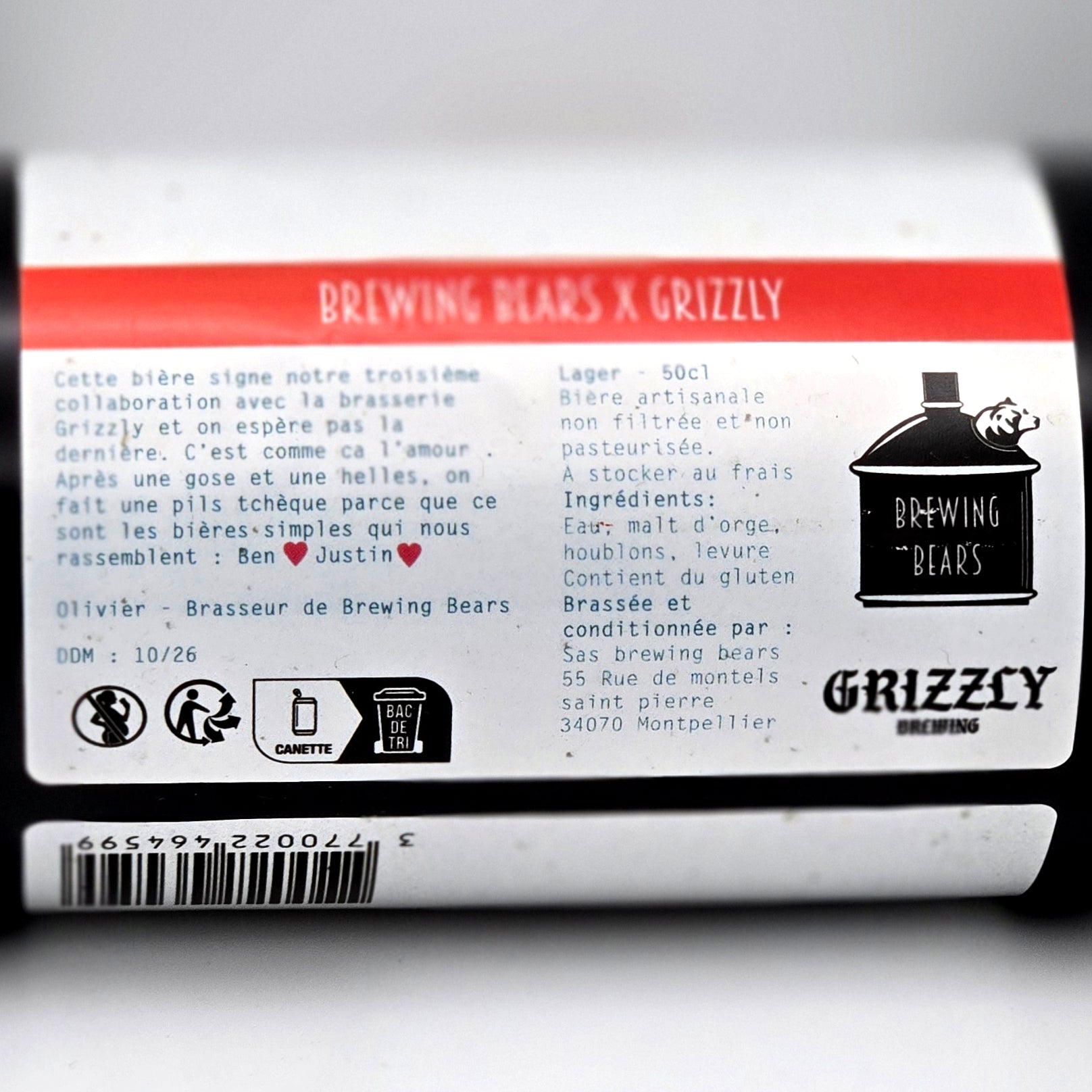 BREWING BEARS x GRIZZLY - PIVO - 4,5°- Lager Tchèque  |