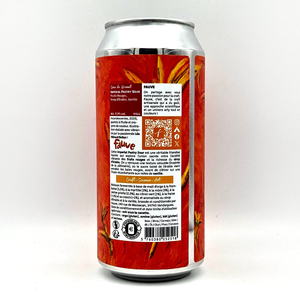 FAUVE - Sève de Grenat - 7.7° - Imperial Pastry Sour - 44cl